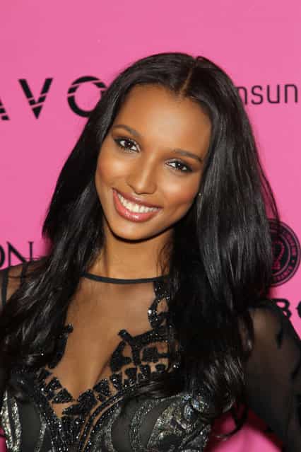 Model Jasmine Tookes attends Samsung Galaxy features arrivals at the official Victoria's Secret fashion show after party on November 7, 2012 in New York City. (Photo by Slaven Vlasic)