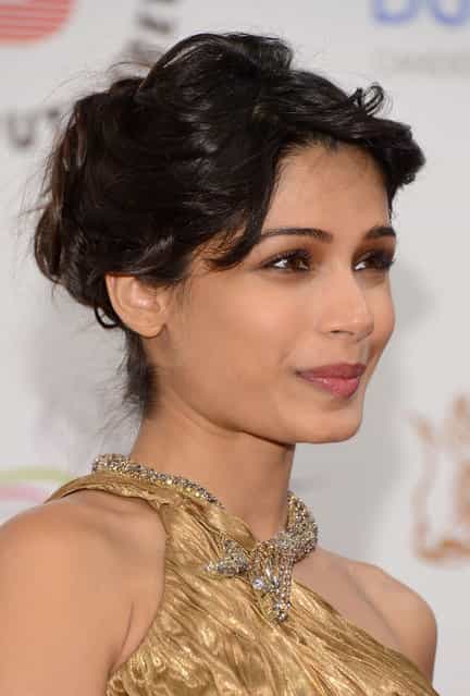 Actress Freida Pinto attends the [Life of PI] Opening Gala during day one of the 9th Annual Dubai International Film Festival held at the Madinat Jumeriah Complex on December 9, 2012 in Dubai, United Arab Emirates. (Photo by Andrew H. Walker/Getty Images for DIFF)