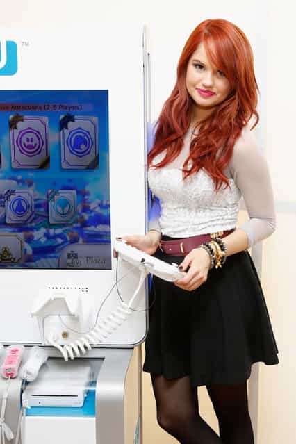 Actress Debby Ryan attends [How You Will Play Next] at the Nintendo World Store during the Wii U Showdown on December 1, 2012 in New York City. (Photo by Cindy Ord for Nintendo)