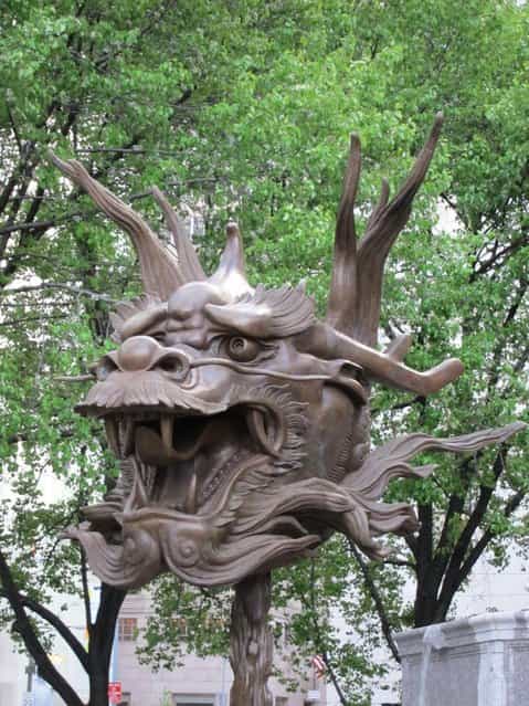 Circle of Friends-Zodiac Heads in Central Park