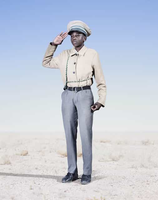 Herero Cadet Saluting, 2012. (Photo by Jim Naughten, courtesy of Klompching Gallery, New York)