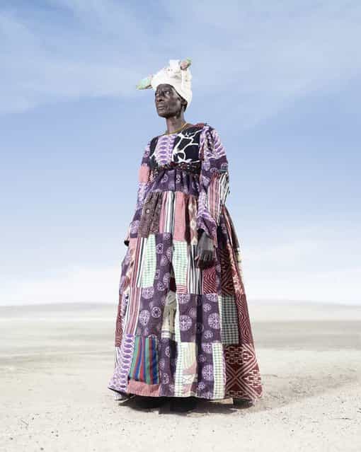 Herero Woman in Patchwork Dress 2, 2012. (Photo by Jim Naughten, courtesy of Klompching Gallery, New York)