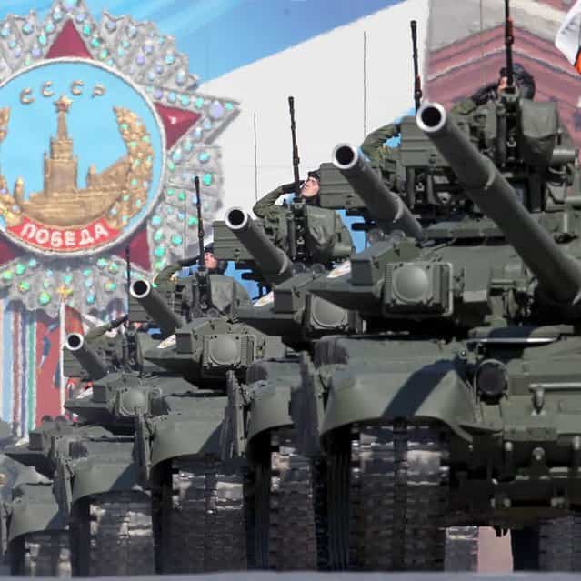 Military equipment take part in the Victory Parade on Moscow's Red Square May 9, 2013. (Photo by EPA)
