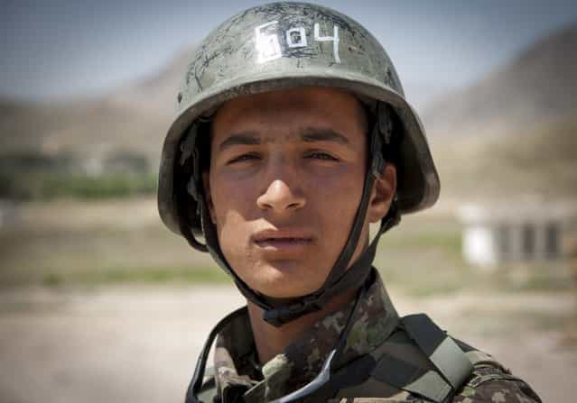 Moha Zakir, a trainee at the Afghan National Army commando school at Camp Moorehead. (Photo by Staff Sgt. Dustin Payne/USAF)