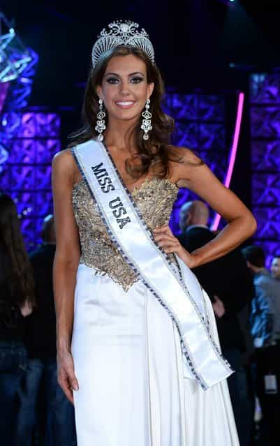 Miss Connecticut USA Erin Brady poses on stage after winning the 2013 Miss USA pageant at PH Live at Planet Hollywood Resort & Casino on June 16, 2013 in Las Vegas, Nevada. (Photo by Ethan Miller)