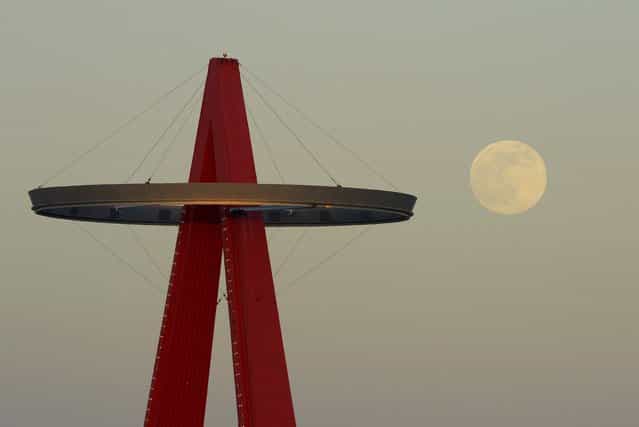 The Los Angeles Angels' [Big A] sign in Anaheim, on Saturday. (Photo by Mark J. Terrill/Associated Press)