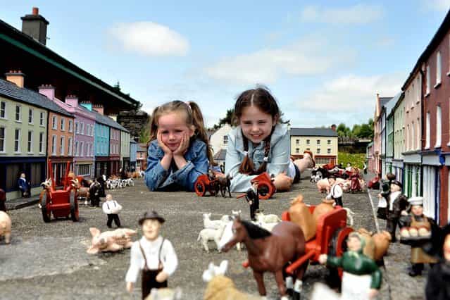 Sisters Jessica and Jodi Murtagh from Tallagh, Dublin enjoying a little fun at the Clonakilty Model Railway Village in Clonakilty, Co Cork, on July 4, 2013. (Photo by Dan Linehan)