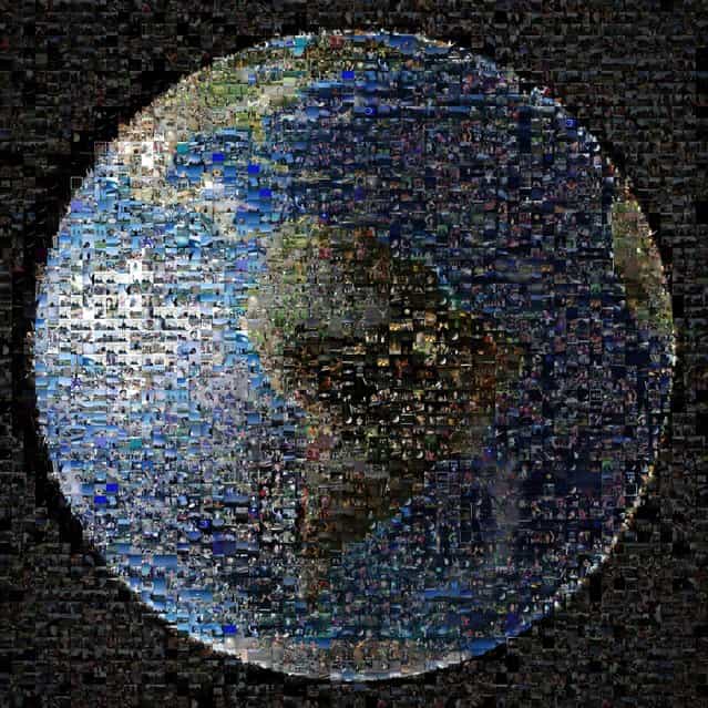 This Nasa image released on Tuesday shows a mosaic of photos from around the world collected as part of the Wave at Saturn event organised by those behind the US space agency’s Cassini mission. The event on July 19 marked the day the Cassini spacecraft turned back towards Earth to take a picture as part of a larger mosaic of the Saturn system. The images came via Twitter, Facebook, Flickr, Instagram, Google+ and email. (Photo by Ho/Nasa/AFP Photo)