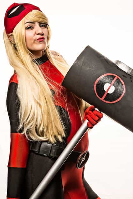 Sonny Amaya, 19, Lake Worth, as Lady Deadpool from Deadpool Corpse. (Photo by Thomas Cordy/The Palm Beach Post)