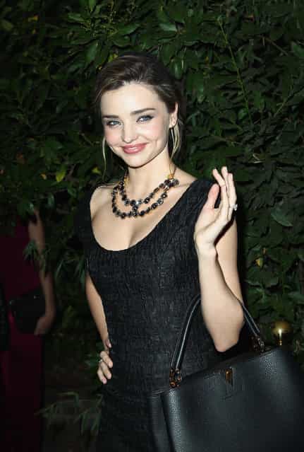 Miranda Kerr attends the [Mademoiselle C] cocktail party at Pavillon Ledoyen on October 1, 2013 in Paris, France. (Photo by Julien M. Hekimian/Getty Images)