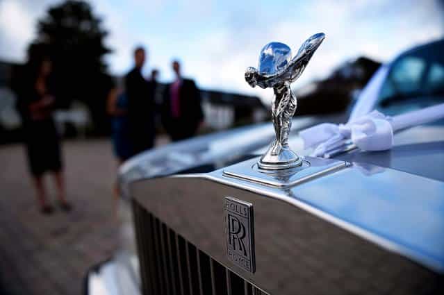 The [Spirit of Ecstacy] adorns a Rolls-Royce in Gretna, Scotland. (Photo by Jeff J. Mitchell/Getty Images)
