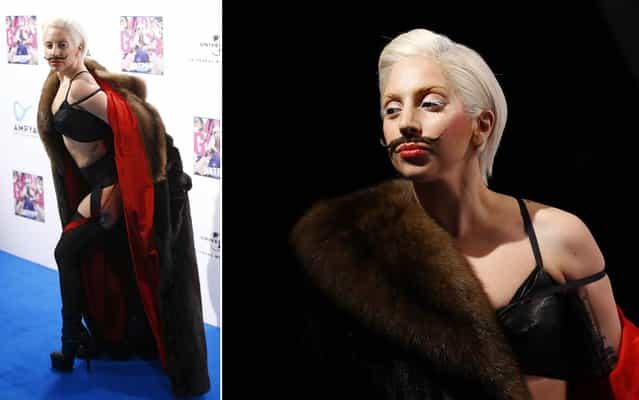 Lady Gaga arrives at the Berghain nightclub in Berlin on Oktober 24, 2013, to promote her album [Artpop], which will be released in Germany on November 8. (Photo by Tobias Schwarz/Reuters)