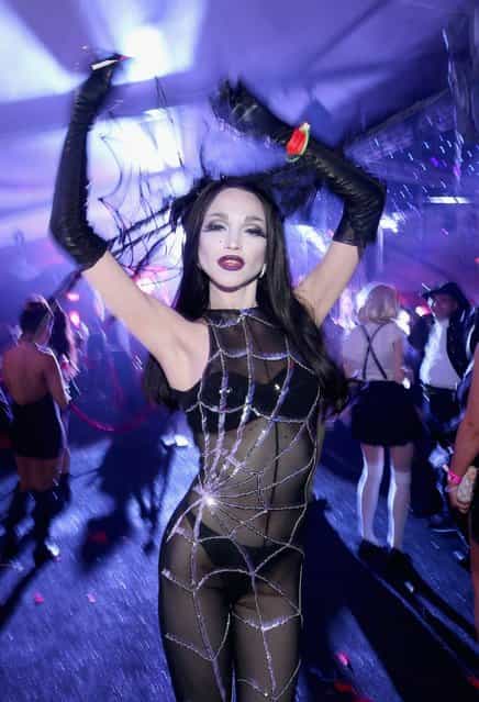 A general view of the atmosphere at Playboy Mansion's annual Halloween bash on October 26, 2013 in Holmby Hills, California. (Photo by Christopher Polk/Getty Images for Playboy)