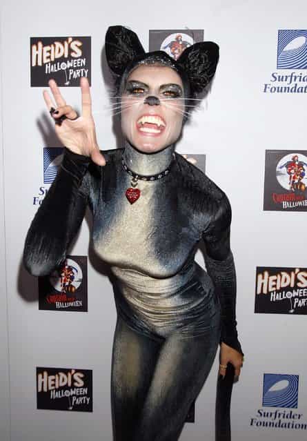 Model Heidi Klum attends her 8th Annual Halloween Party at The Green Door on October 31, 2007 in Los Angeles, California. (Photo by Charley Gallay/Getty Images)