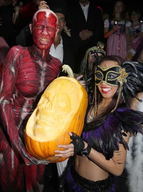 Heidi Klum attends her 12th Annual Halloween Party at TAO Nightclub at the Venetian on October 29, 2011 in Las Vegas, Nevada. (Photo by Chris Weeks/WireImage)