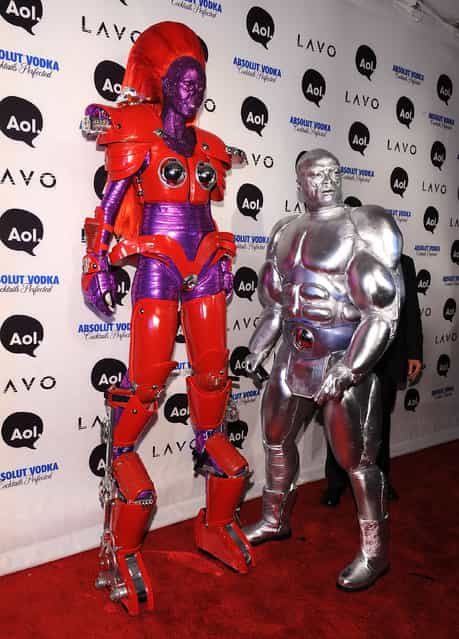 Heidi Klum and Seal attend Heidi Klum's 2010 Halloween Party at Lavo on October 31, 2010 in New York City. (Photo by Bryan Bedder/Getty Images)