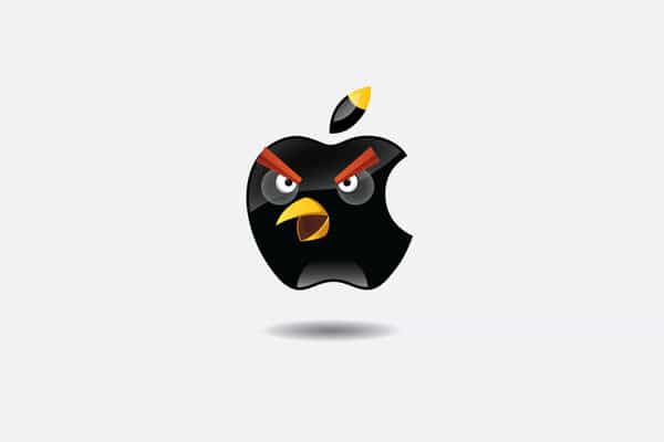 Famous Logos Recreated Using Angry Birds