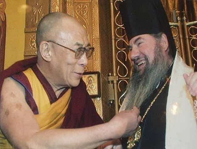 The Dalai Lama and the Russian priest