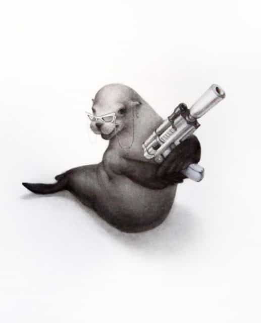Gun-Toting Animals By Xiau Fong