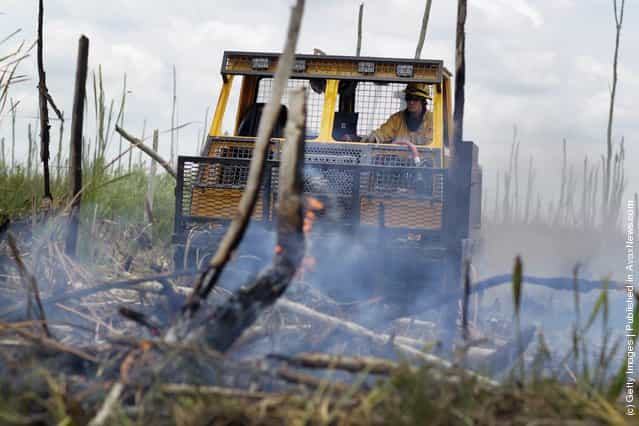 Brush Fire West Of Miami Threatens Indian Land