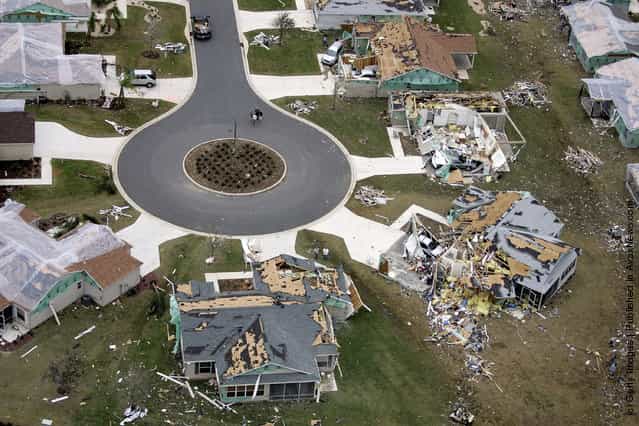 Tornado Damages Houses In Southern Florida