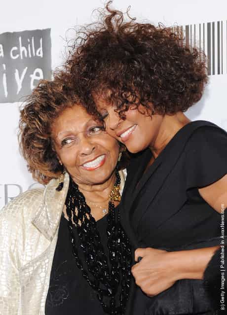 Singer Cissy Houston and daughter singer Whitney Houston attend the 2010 Keep A Child Alives Black Ball