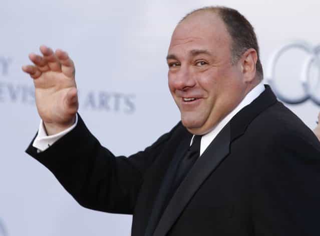 Actor James Gandolfini arrives at the BAFTA Brits to Watch event in Los Angeles, California in this July 9, 2011 file photo. Actor James Gandolfini, best known for his Emmy-winning portrayal of a conflicted New Jersey mob boss in the acclaimed HBO cable television series [The Sopranos], has died while vacationing in Rome, the network said on June 19, 2013. (Photo by Fred Prouser/Reuters)