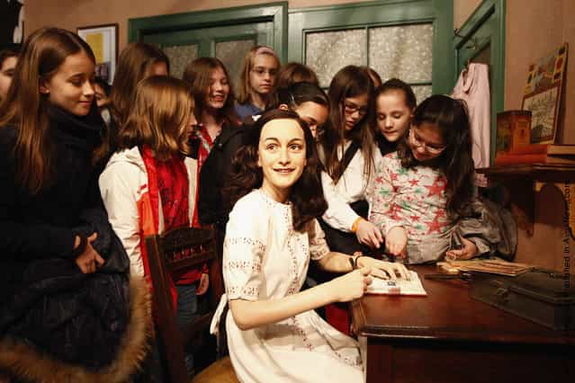 Anne Frank Hideout Reconstruction Is Presented At Madame Tussauds Berlin