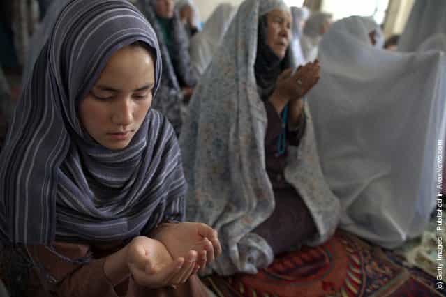 Afghan Women Attend Friday Prayers In Kabul