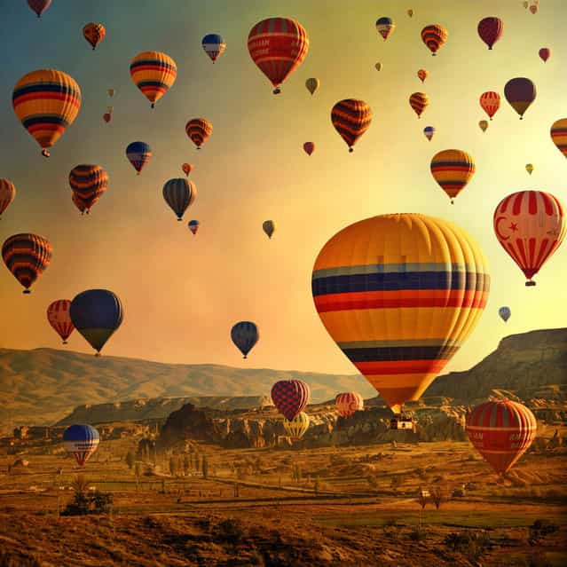 Hot Air Balloon At Cappadocia Turkey