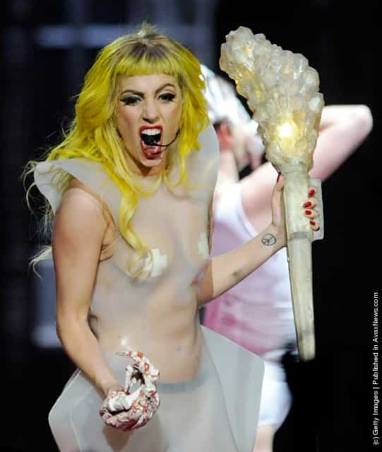 Lady Gaga And The Scissor Sisters Perform At The MGM Grand Garden Arena