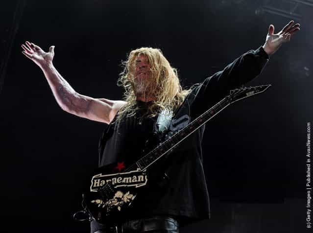 Musician Jeff Hanneman of Slayer