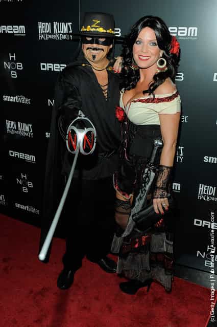 Kevin Mazur and Jennifer Mazur attend Heidi Klums 12th annual Halloween party