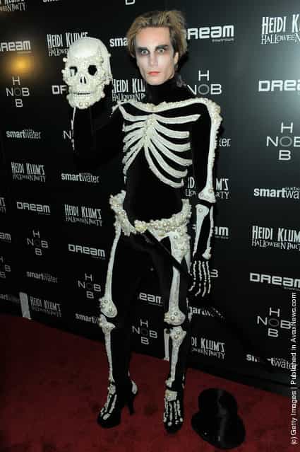 Austin Scarlett attends Heidi Klums 12th annual Halloween party