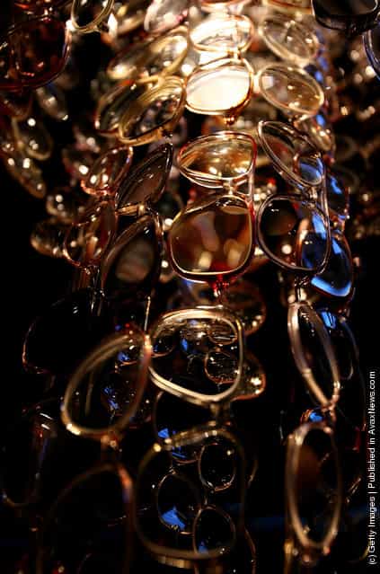 Chandelier Made Out Of Spectacles