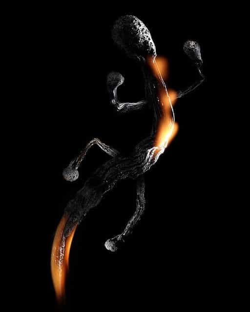 Burning matches by Stanislav Aristov 