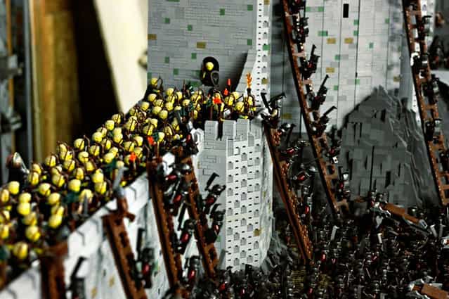 Battle Of Helm’s Deep Made From Lego