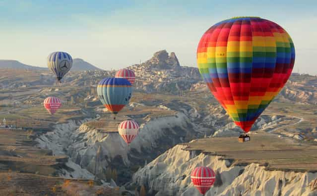 Hot Air Balloon At Cappadocia, Turkey